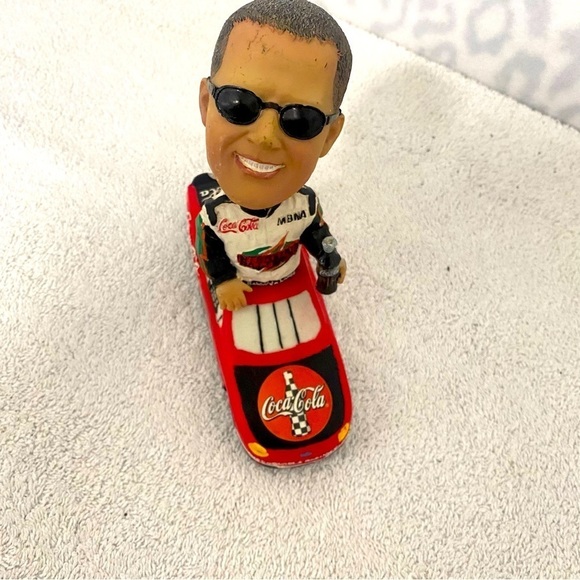 Bobby LaBonte Coca Cola NASCAR Bobblehead Solid Plaster (Chipped on Back) Pics - Picture 1 of 5